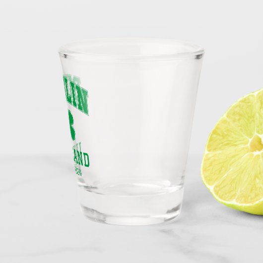 Aangepaste naam Dublin Ierland Shot Glas (Rechts)