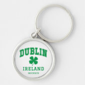 Aangepaste naam Dublin Ierland Sleutelhanger (Voorkant)