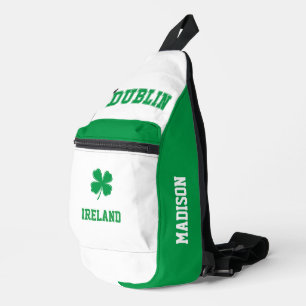 Aangepaste naam Dublin Ierland Sling Bag
