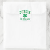 Aangepaste naam Dublin Ierland Vierkante Sticker (Tas)
