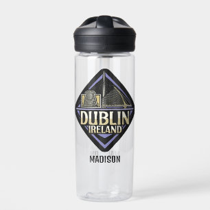 Aangepaste naam Dublin Ierland Waterfles