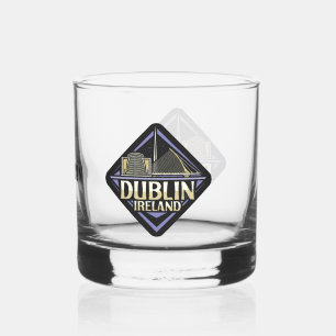 Aangepaste naam Dublin Ierland Whisky Glas