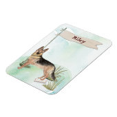 Aangepaste naam Duitse herderschapstig Magneet (Linkerzijde)