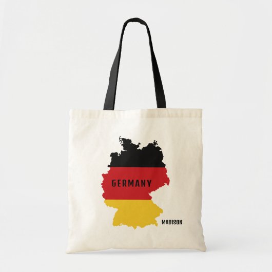 Aangepaste naam Duitsland Tote Bag (Voorkant)