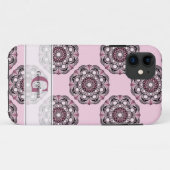 Aangepaste naam Dusky Roos Cherry Blossom Dot Mand Case-Mate iPhone Case (Achterkant (horizontaal))