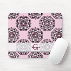Aangepaste naam Dusky Roos Cherry Blossom Dot Mand Muismat