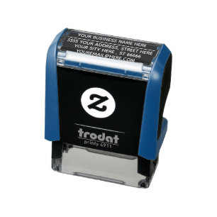 Aangepaste Naam E-mailadres Kleur Zelfinktstempel Zelfinktende Stempel