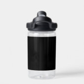 Aangepaste naam eenvoudig Modern Zwart kinder Scho Waterfles (Achterkant)