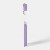 Aangepaste Naam Eenvoudige Minimale Plain Lavendel iPhone Hoesje (Linkerkant)