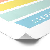 Aangepaste naam Eenvoudige moderne paasvormen Poster (Hoek)