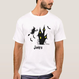Aangepaste naam | Elegant Retro Halloween T-shirt