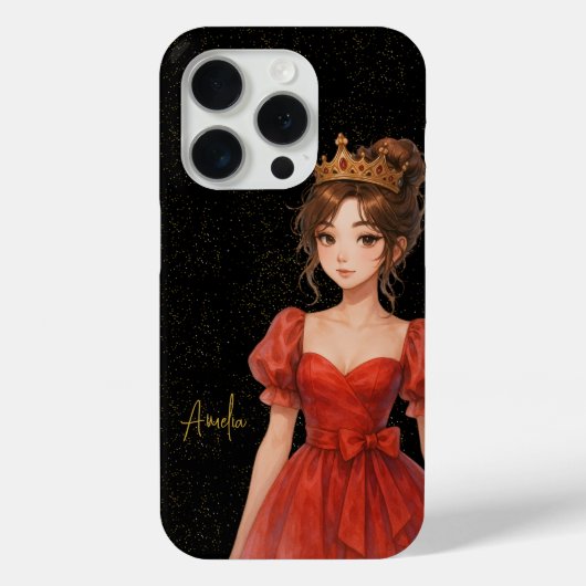 Aangepaste naam elegante koningin fonecase Case-Mate iPhone case (Achterkant)
