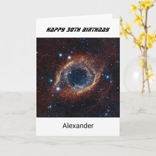 Aangepaste naam elke leeftijd verjaardag nevel kaart (Gele Bloem)