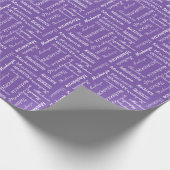 Aangepaste naam en aangepaste kleur cadeaupapier (Hoek)