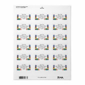 Aangepaste naam en adres Gift Design Etiket (Full Sheet)