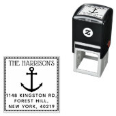 Aangepaste naam en adres voor auteur zelfinktende stempel (In situ)