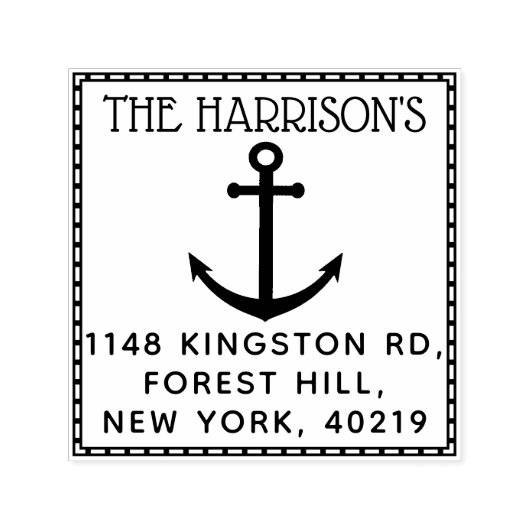 Aangepaste naam en adres voor auteur zelfinktende stempel (Design)