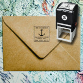 Aangepaste naam en adres voor auteur zelfinktende stempel