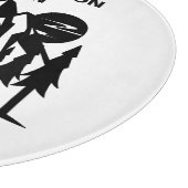 Aangepaste naam en datum Cabine en bergen Snijplank (Hoek)