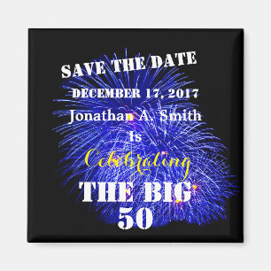 Aangepaste naam en datum - magneet