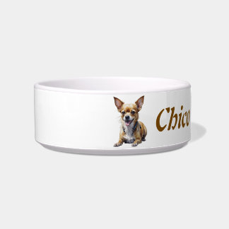 Aangepaste naam en foto Chihuahua, Huisdier, Hond Voerbakje