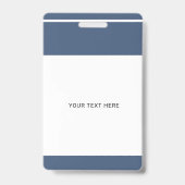 Aangepaste naam en foto school leraar ID Badge (Back)