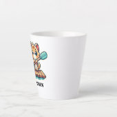 Aangepaste naam en gepersonaliseerde roeien schatt latte mok (Voorkant)