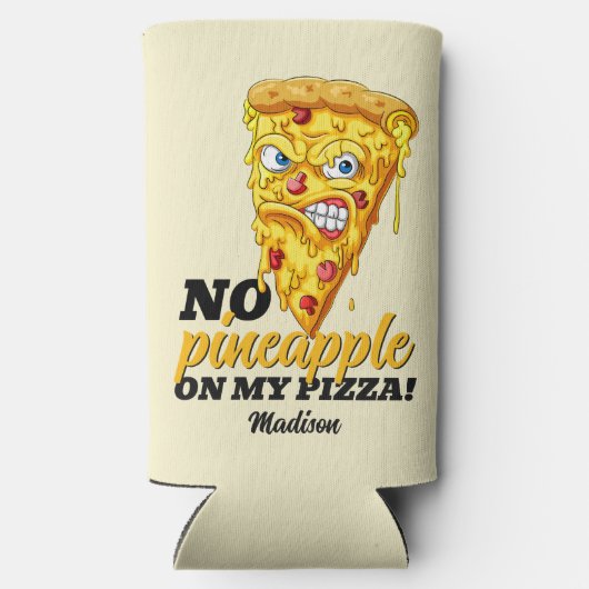 Aangepaste naam en ingrediënt Angry Pizza (Achterkant)