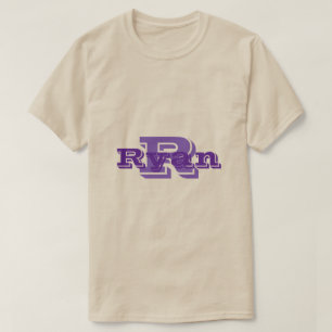 Aangepaste naam en Initiaal Mannen T-shirt