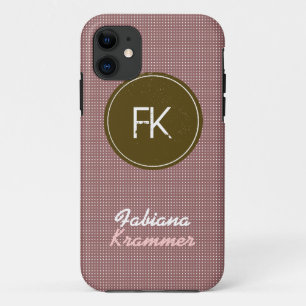 aangepaste naam en initialen iPhone 11 hoesje