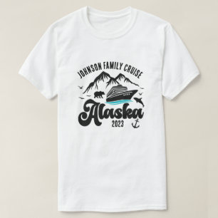 Aangepaste naam en jaar Alaska Cruise T-shirt