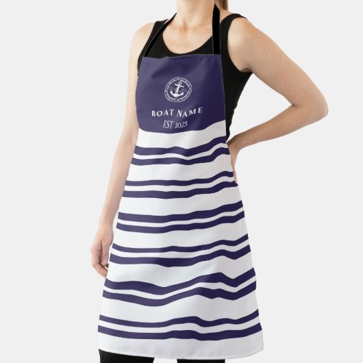 Aangepaste Naam en Jaar Nautisch Schort (Insitu)