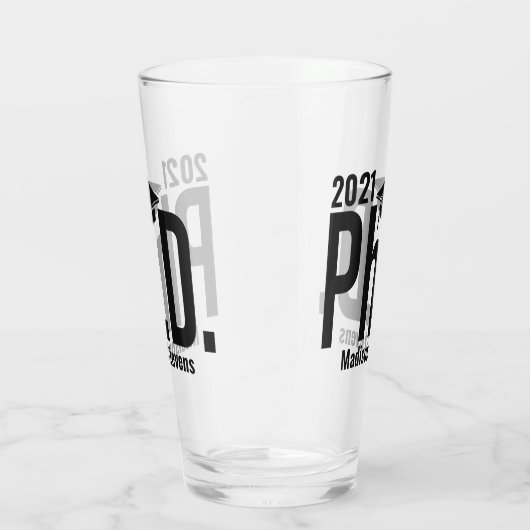 Aangepaste naam en jaardoctoraat glas (Rechts)