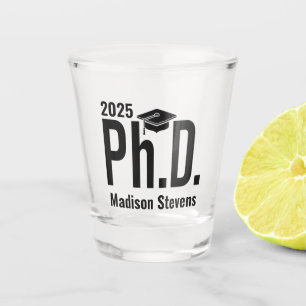 Aangepaste naam en jaardoctoraat shot glas