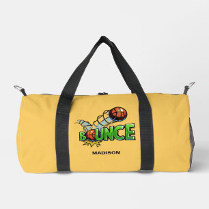 Aangepaste naam en kleur BOUNCE Basketball Plunjezak