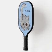 Aangepaste naam en kleur Cute Kitten Pickleball Paddle (Links)