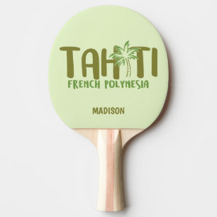 Aangepaste naam en kleur Tahiti Tafeltennisbatje