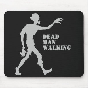 Aangepaste naam en kleur Zombie mousepad Muismat