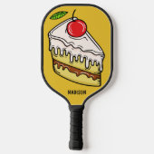 Aangepaste naam en kleurensegment pickleball paddle (Achterkant)
