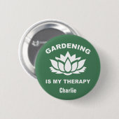 Aangepaste naam en kleurknoppen voor tuinieren ronde button 5,7 cm (Voorkant /achterkant)