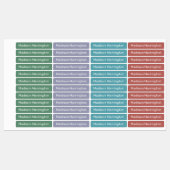 Aangepaste naam en kleurlabels labels (Vel)