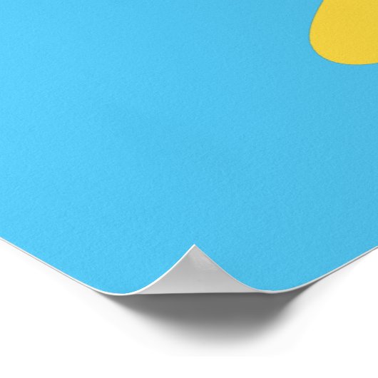 Aangepaste naam en kleurrijk pinguïn poster (Hoek)