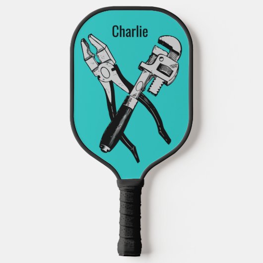 Aangepaste naam en kleurTOOLS Pickleball Paddle (Achterkant)