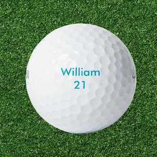 Aangepaste naam en leeftijd Verjaardag Golfballen