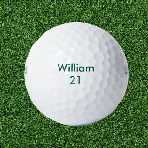 Aangepaste naam en leeftijd Verjaardag Golfballen