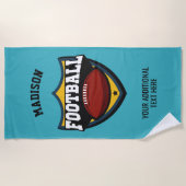 Aangepaste naam en Logo badhanddoek voor kleurenFo (Voorkant)