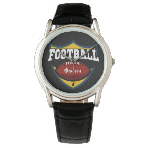Aangepaste naam en Logo kleuren Football Horloge