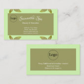 Aangepaste naam en Logo Visitekaartje (Voorkant / Achterkant)