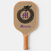 Aangepaste naam en monogrammen Celtic Style Ourobo Pickleball Paddle (Voorkant)