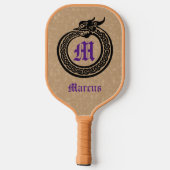 Aangepaste naam en monogrammen Celtic Style Ourobo Pickleball Paddle (Achterkant)